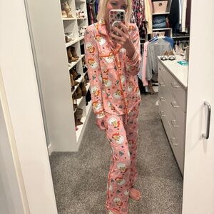 Women's Long Pajama Set in Santa Baby by Larkspur